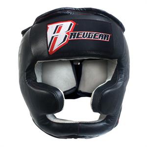 Revgear Leather Headgear with Chin Protection